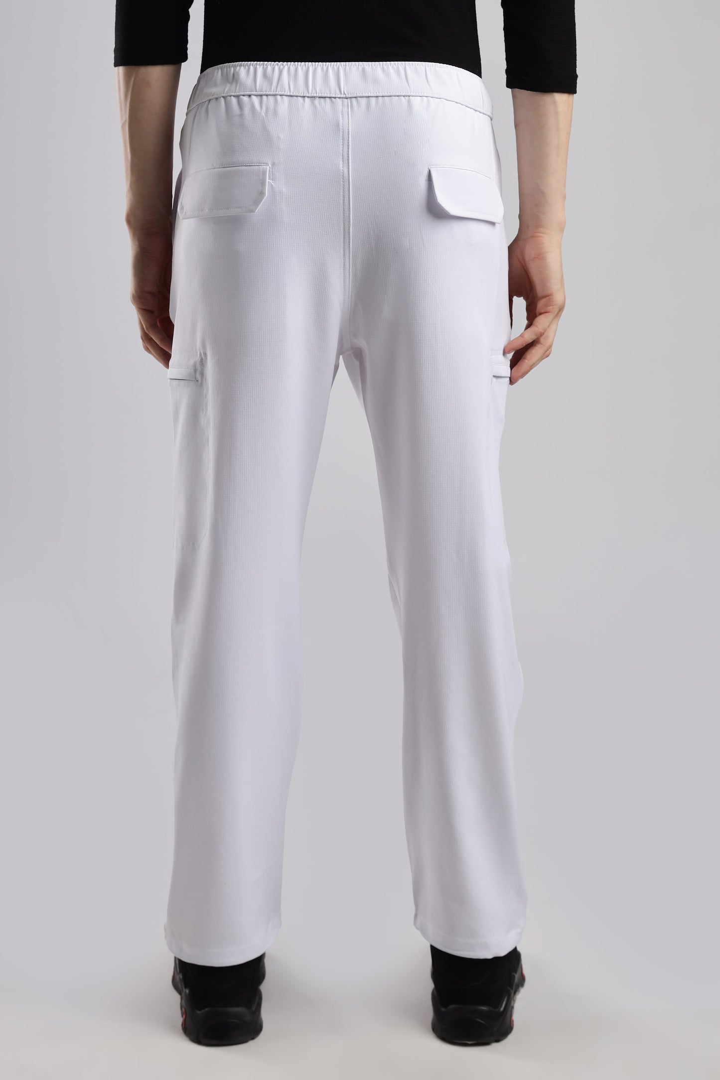 Men Structured Adventure Cargo-White