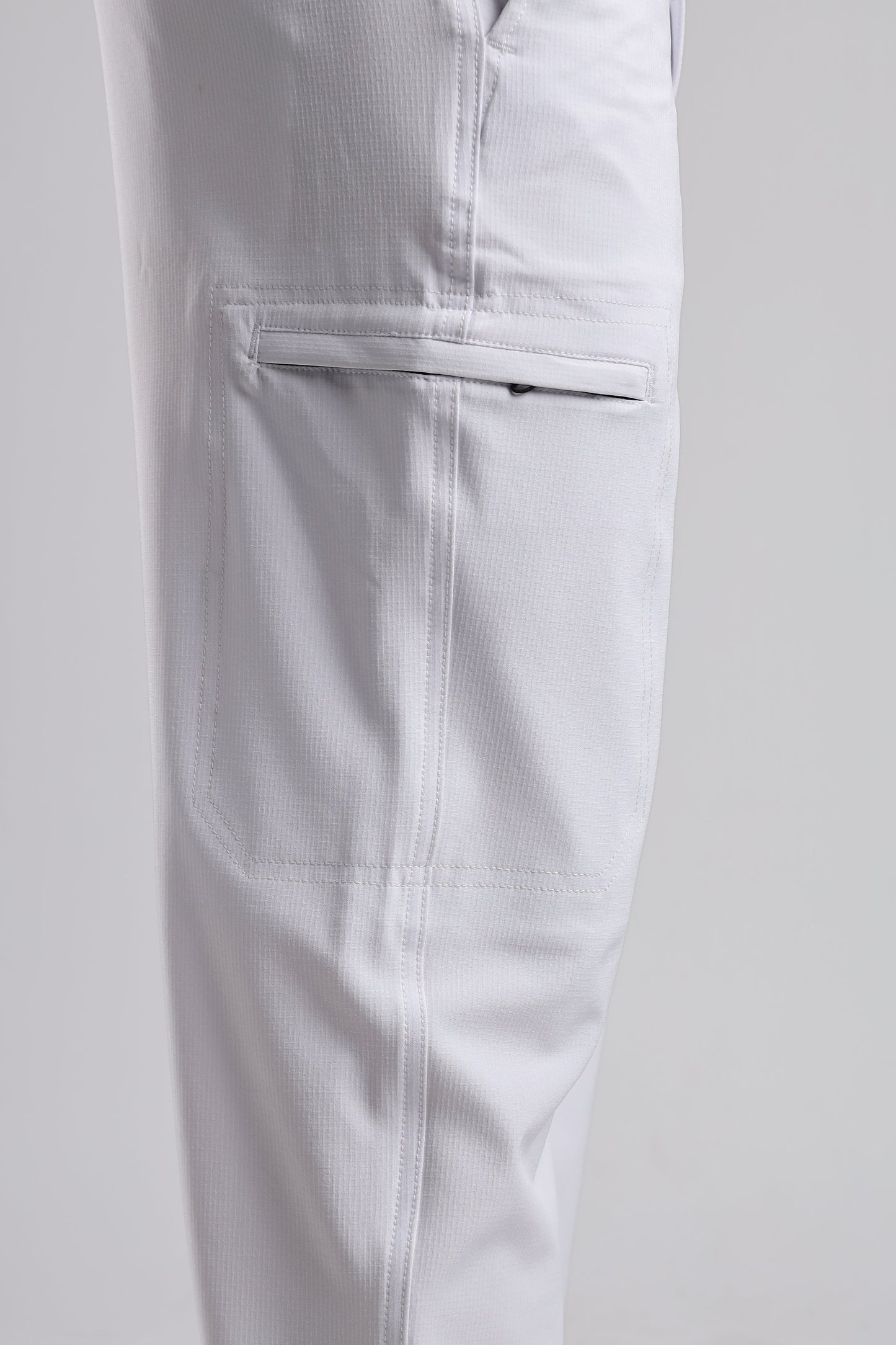 Men Structured Adventure Cargo-White