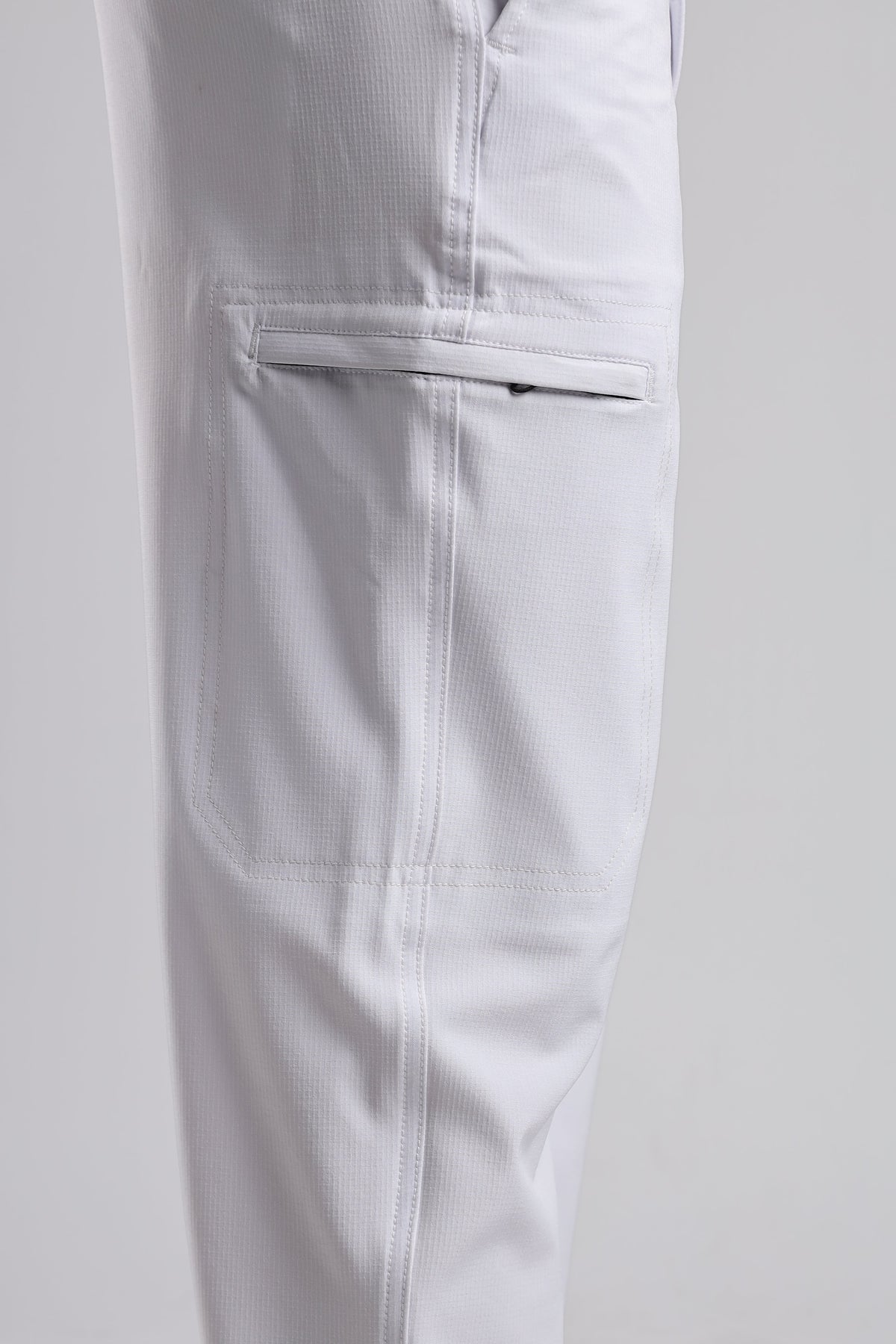 Men Structured Adventure Cargo-White