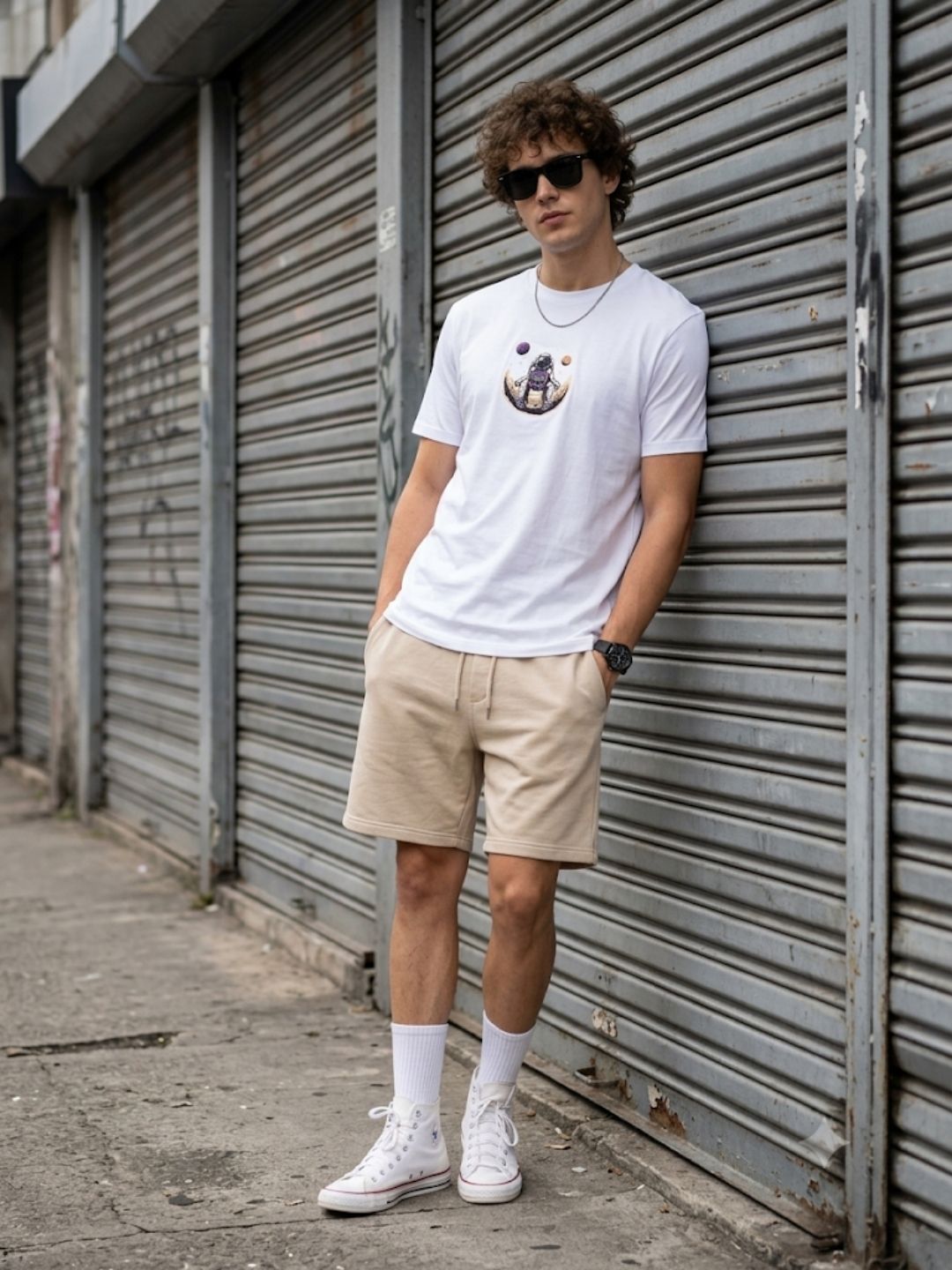 White Round Neck Bio Wash Single Jersey