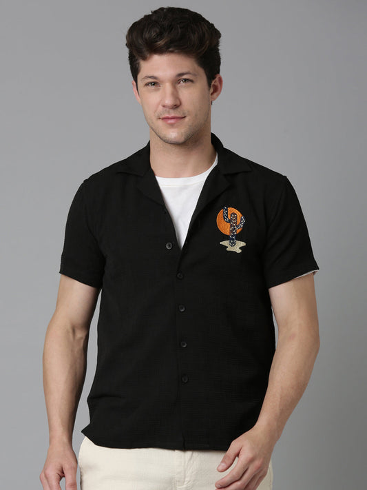 Men Cactus shirt - Black