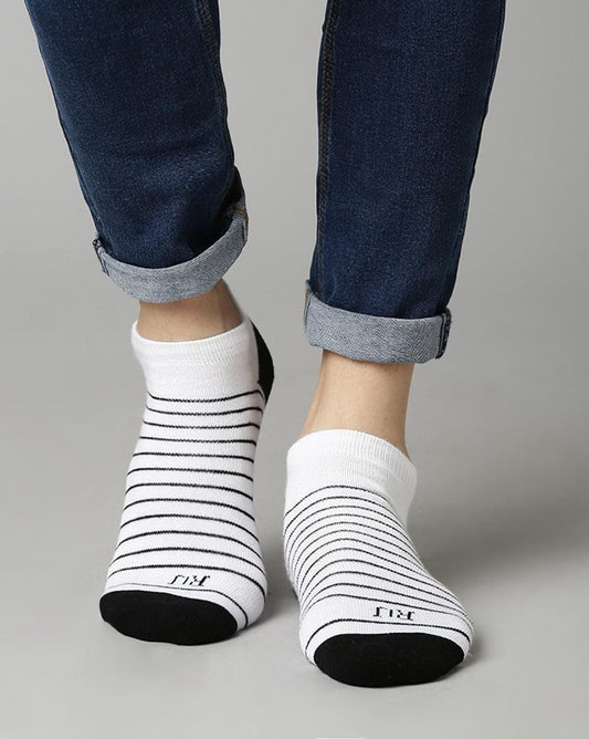 Ankle Socks - Striped And Color Blocked