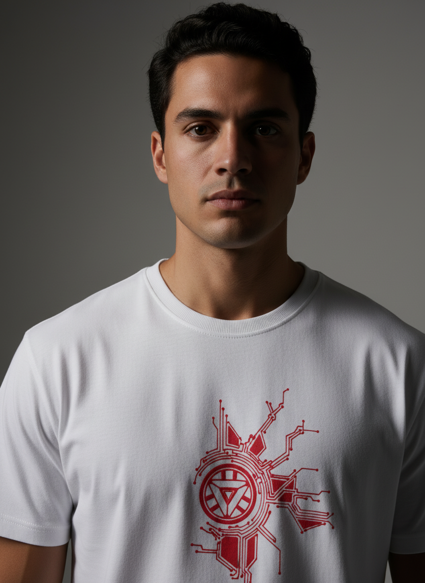 Luxe White Oversize T-Shirt - Bio Wash Terry