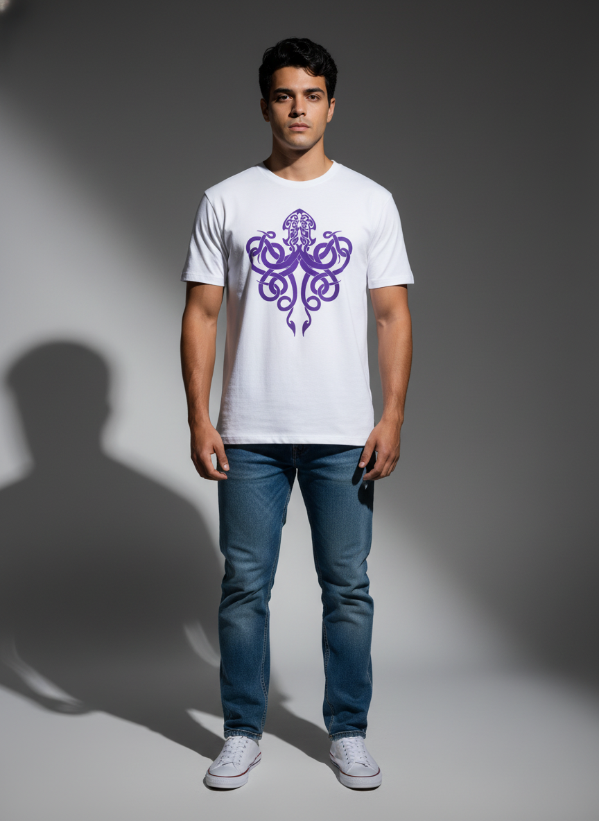 Premium White Oversize T-Shirt - Bio Wash Terry