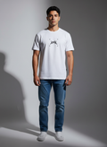 Premium Bio-Wash Cotton Round Neck T-Shirt - White
