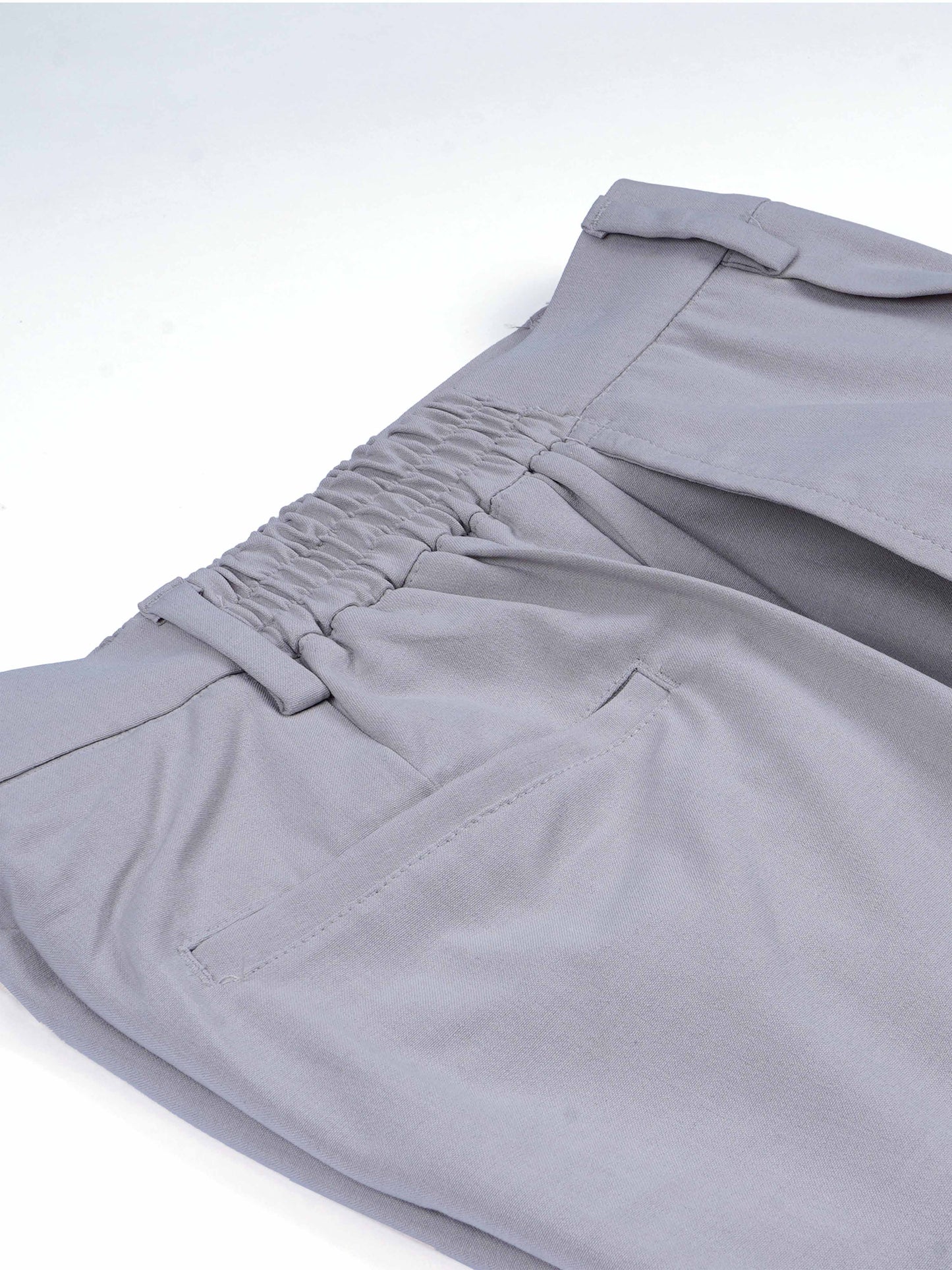 Soft Handle Relaxed Cream Trousers