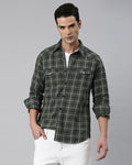 Swing Forever Olive Checkered Shirt
