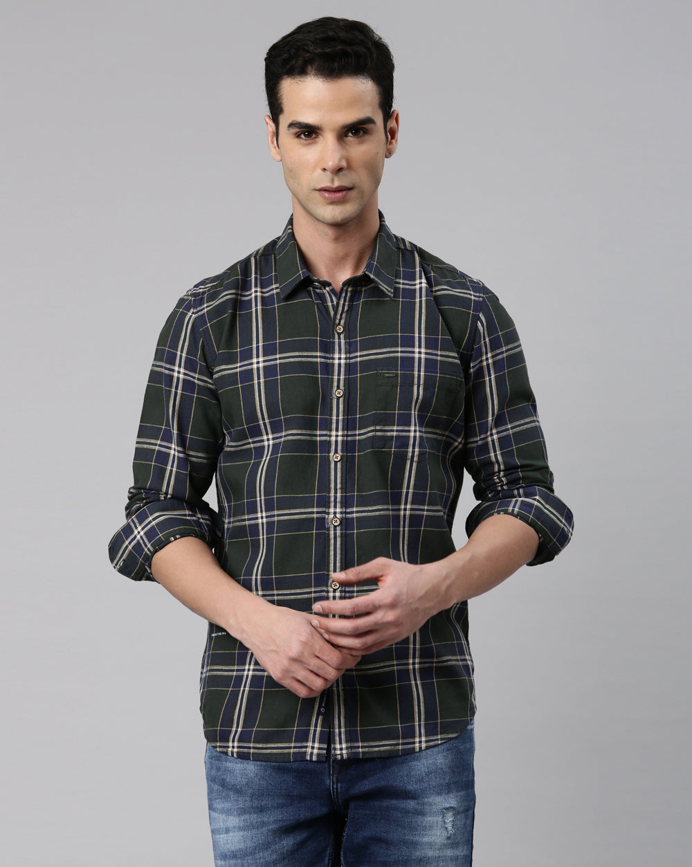 Sway Green Checkered Shirt