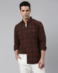 Swing Maroon Plaid Shirt