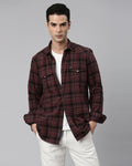 Swing Grey Windowpane Checkered Shirt