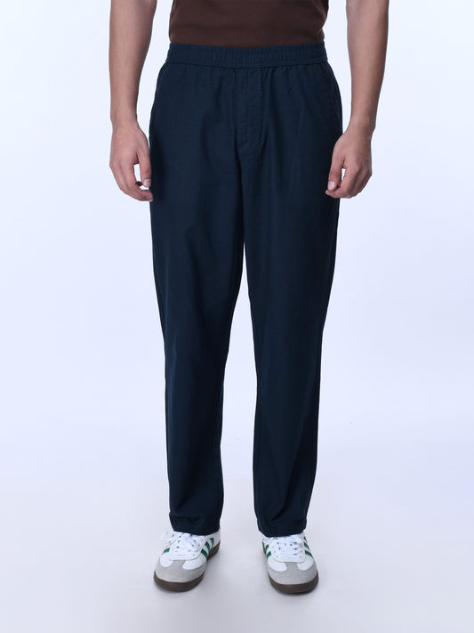 Raw Slub Relaxed Navy Flexiwaist Pants
