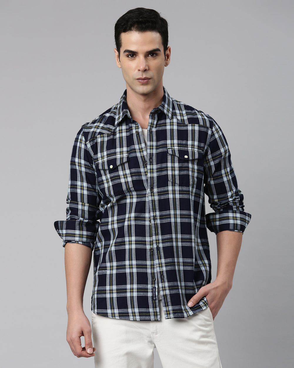 Swing True Blue Checkered Shirt