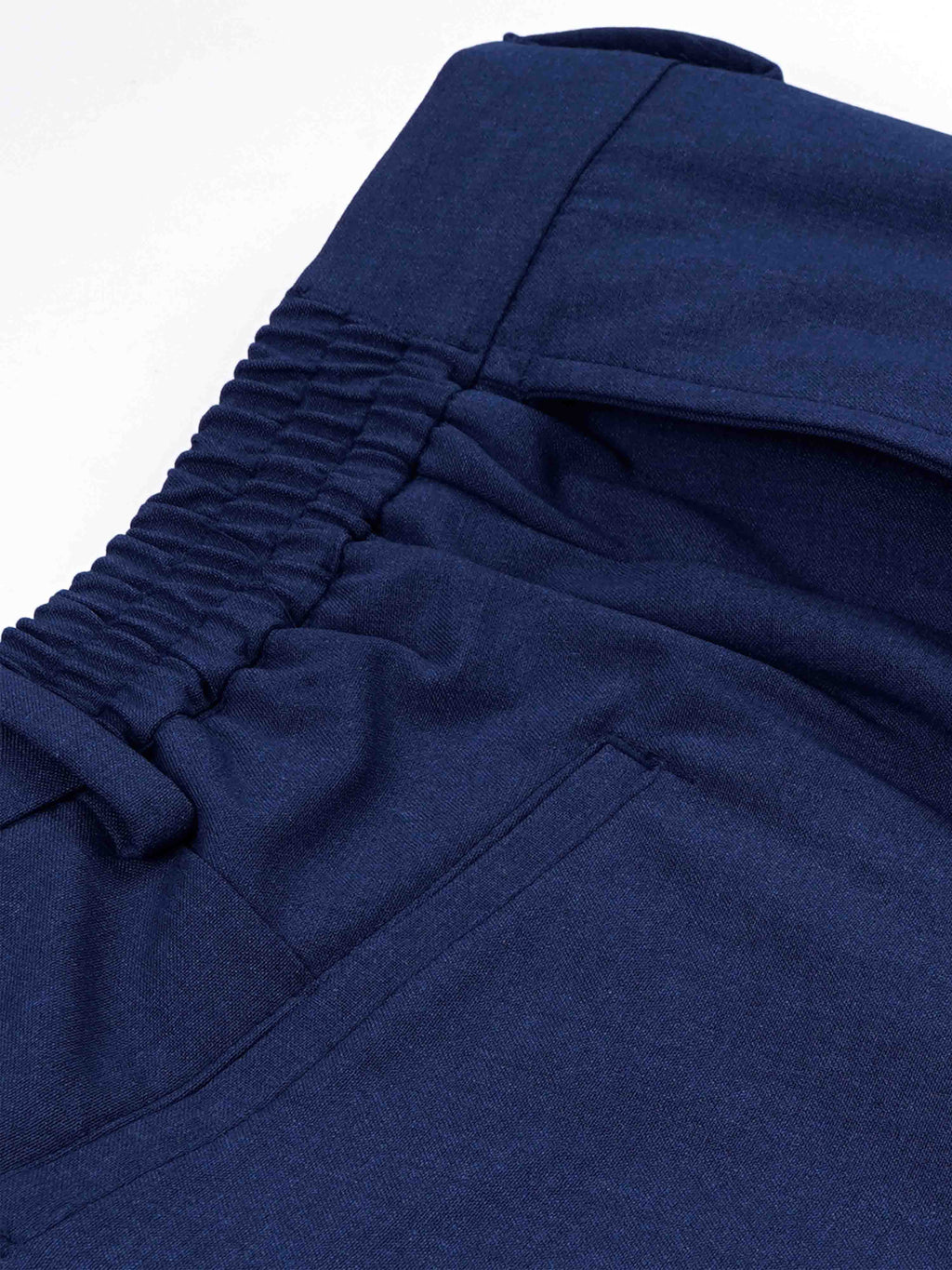 Soft Handle Tailored Blue Trousers