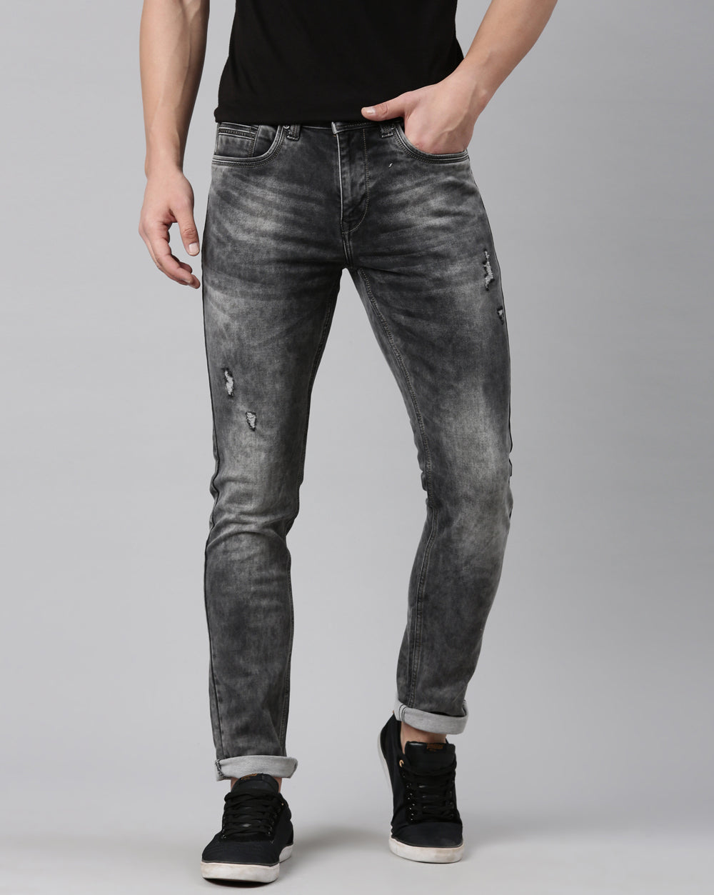 Grey Washed Denim