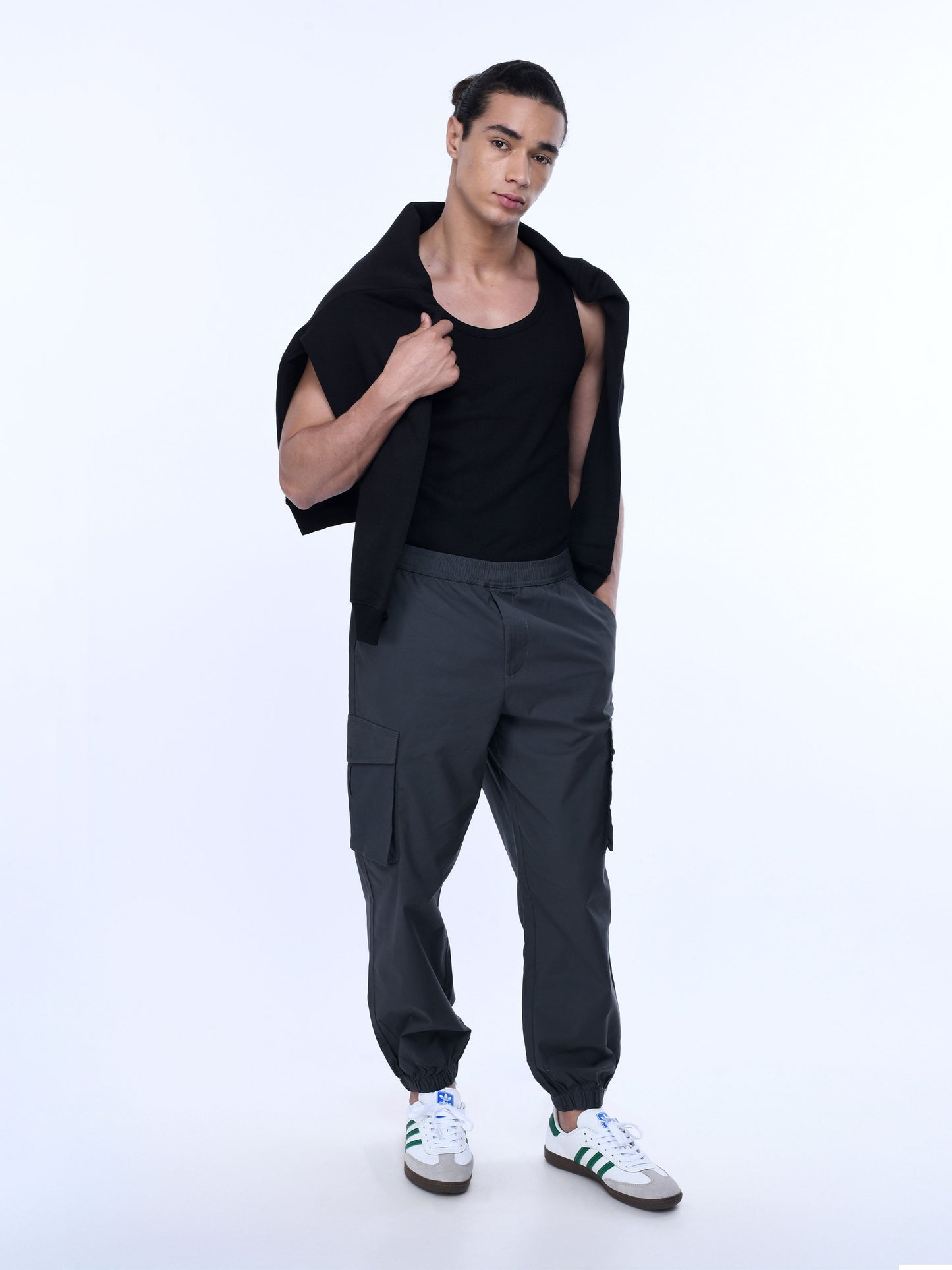 Relaxed Light Cotton Grey Joggers