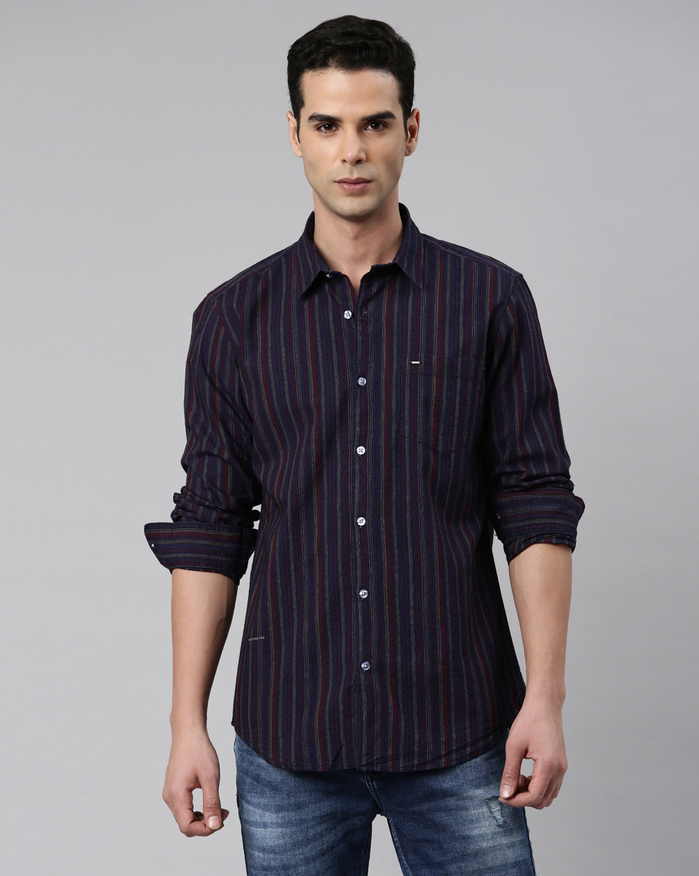 Multi-Colour Stripes Shirt