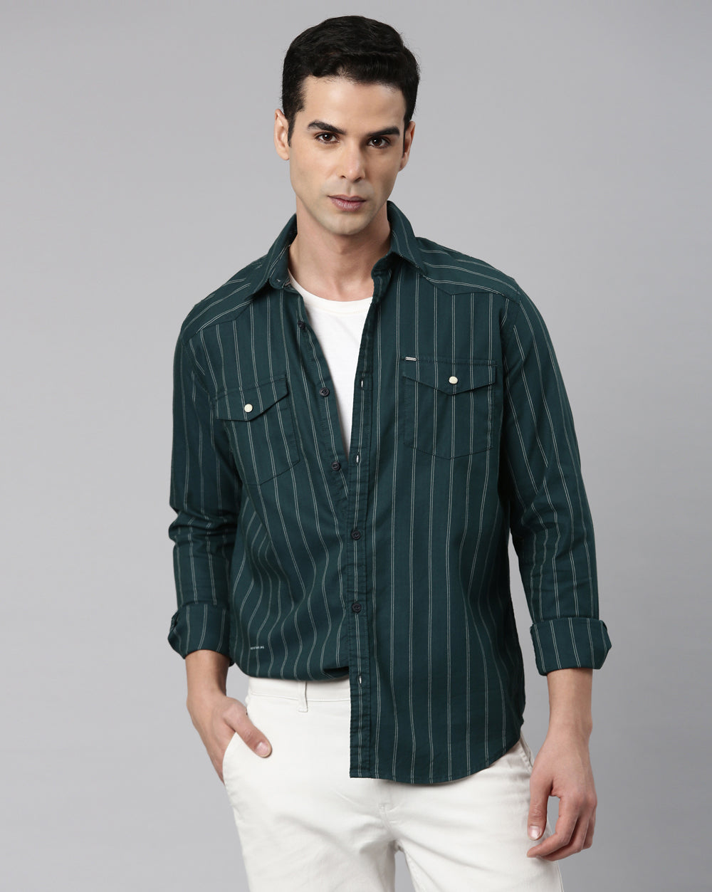 Green Stripe Shirt