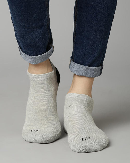 Ankle Socks - White/Light Grey