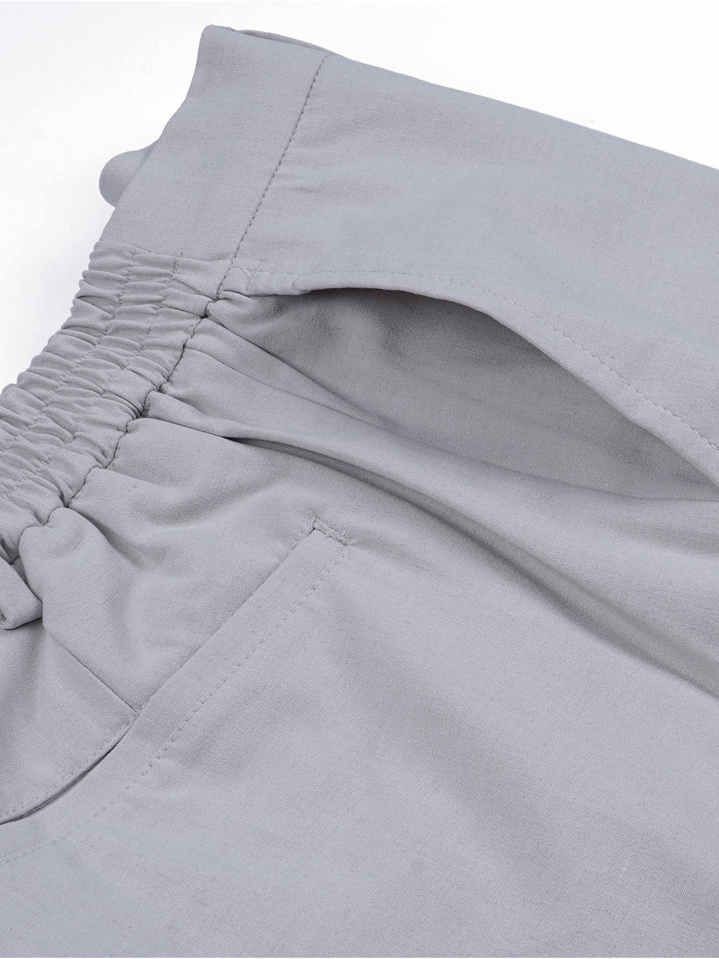 Soft Handle Tailored Cream Trousers