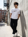 White Round Neck Bio Wash Single Jersey