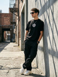 Black Oversized Bio Wash Terry