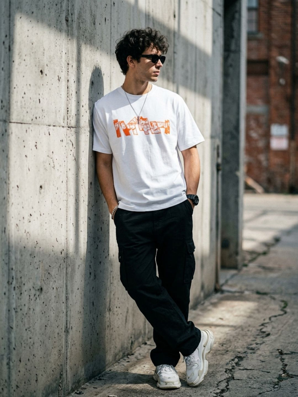 White Oversized Bio Wash Terry