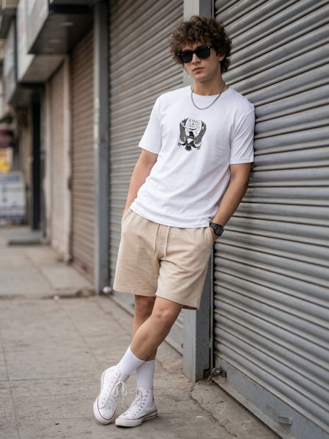 White Round Neck Bio Wash Single Jersey