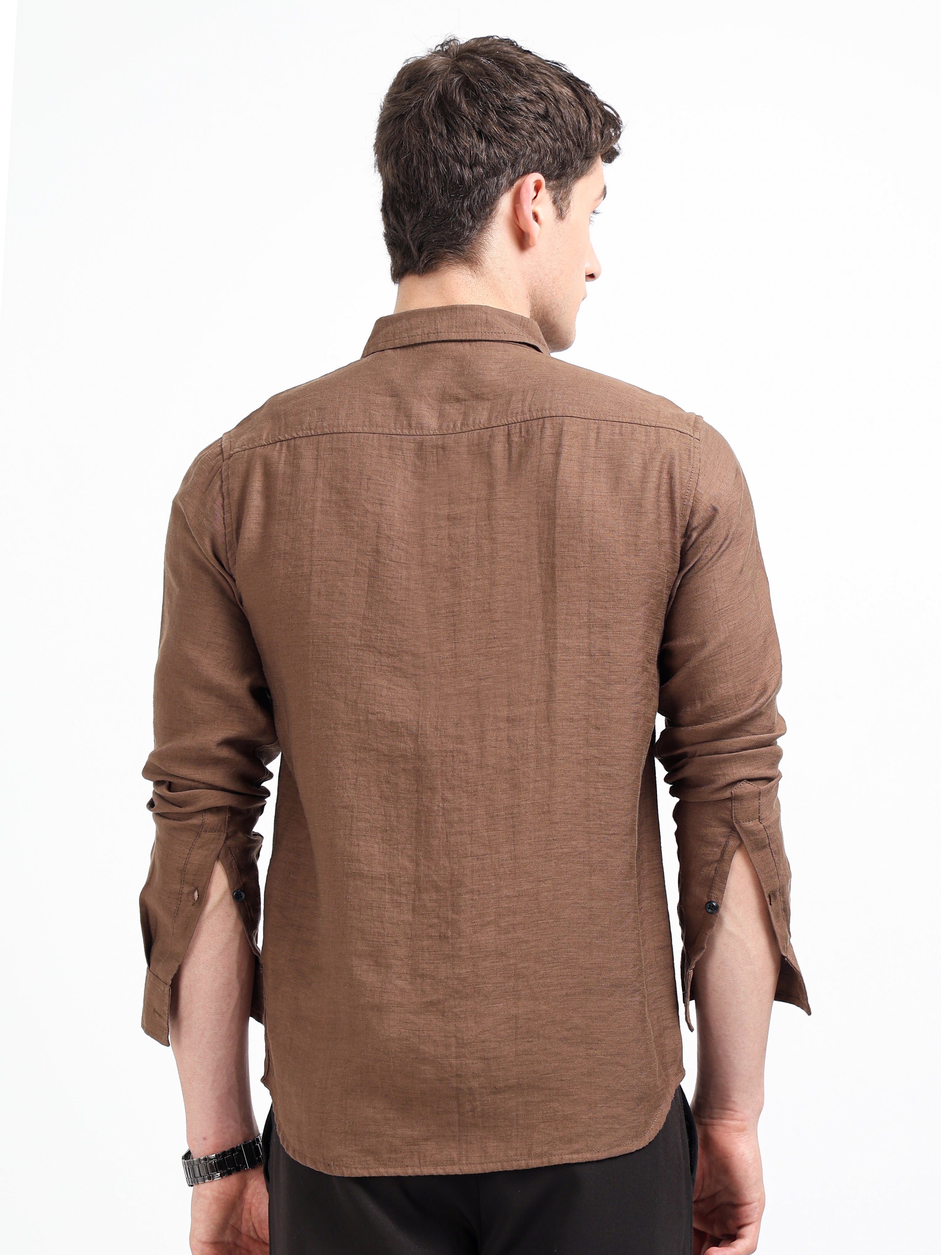Artful Print Viscose-Lyocell Shirt