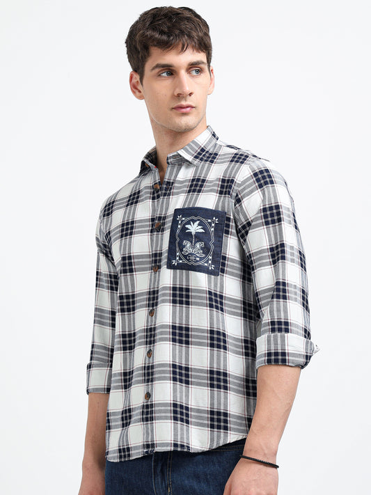 Urban Indigo Cotton Denim Shirt
