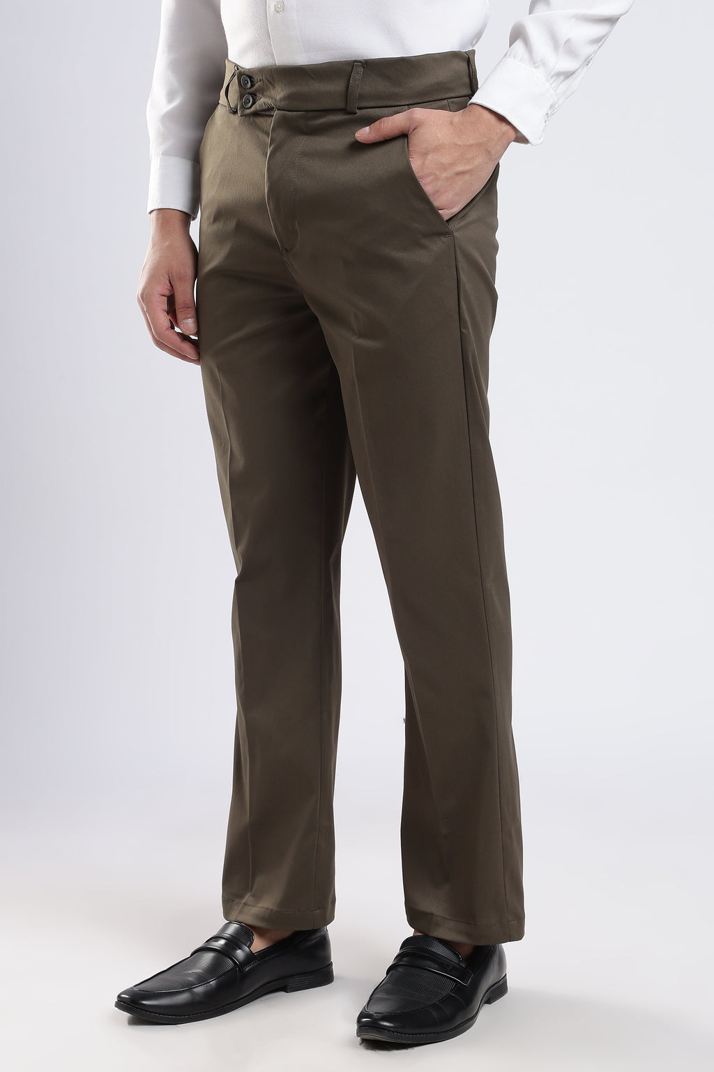 Men Boot Cut Suede-Brown