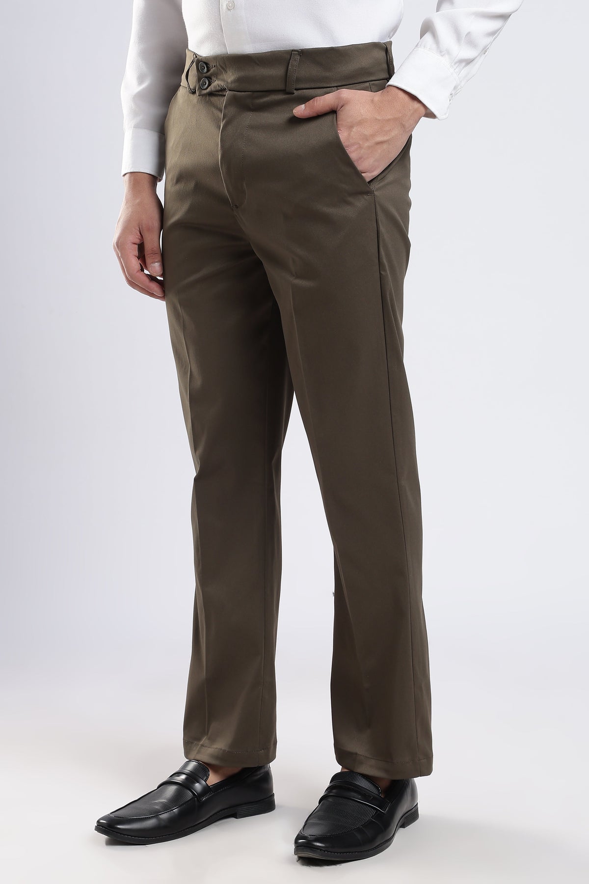 Men Boot Cut Suede-Brown
