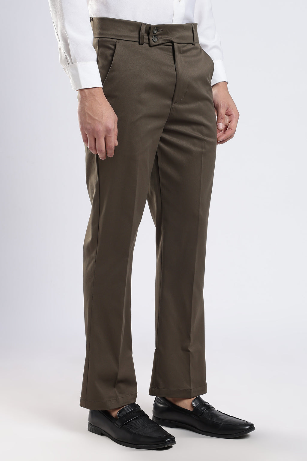 Men Boot Cut Suede-Brown