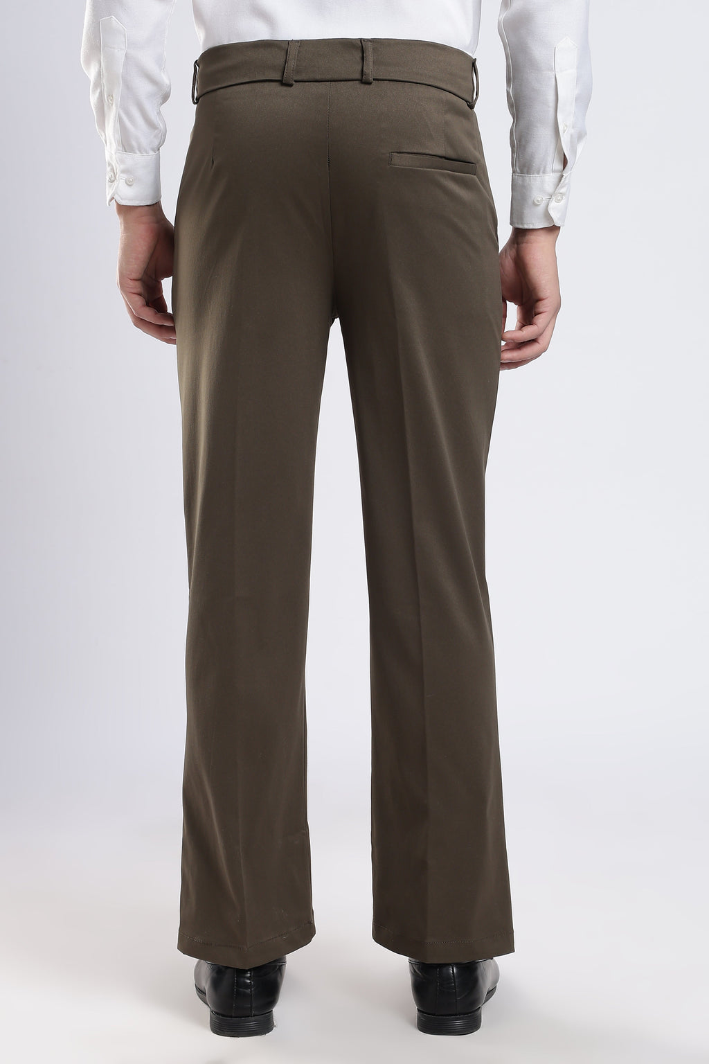 Men Boot Cut Suede-Brown