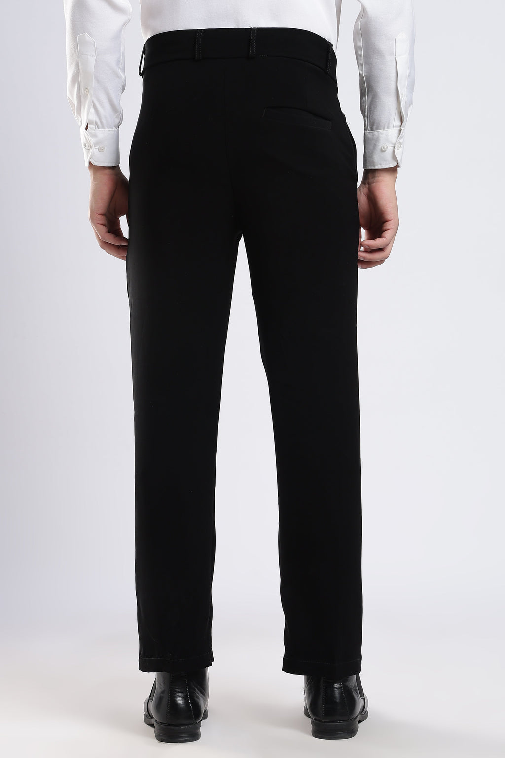 Men Japanese Boot Cut Pant-Black