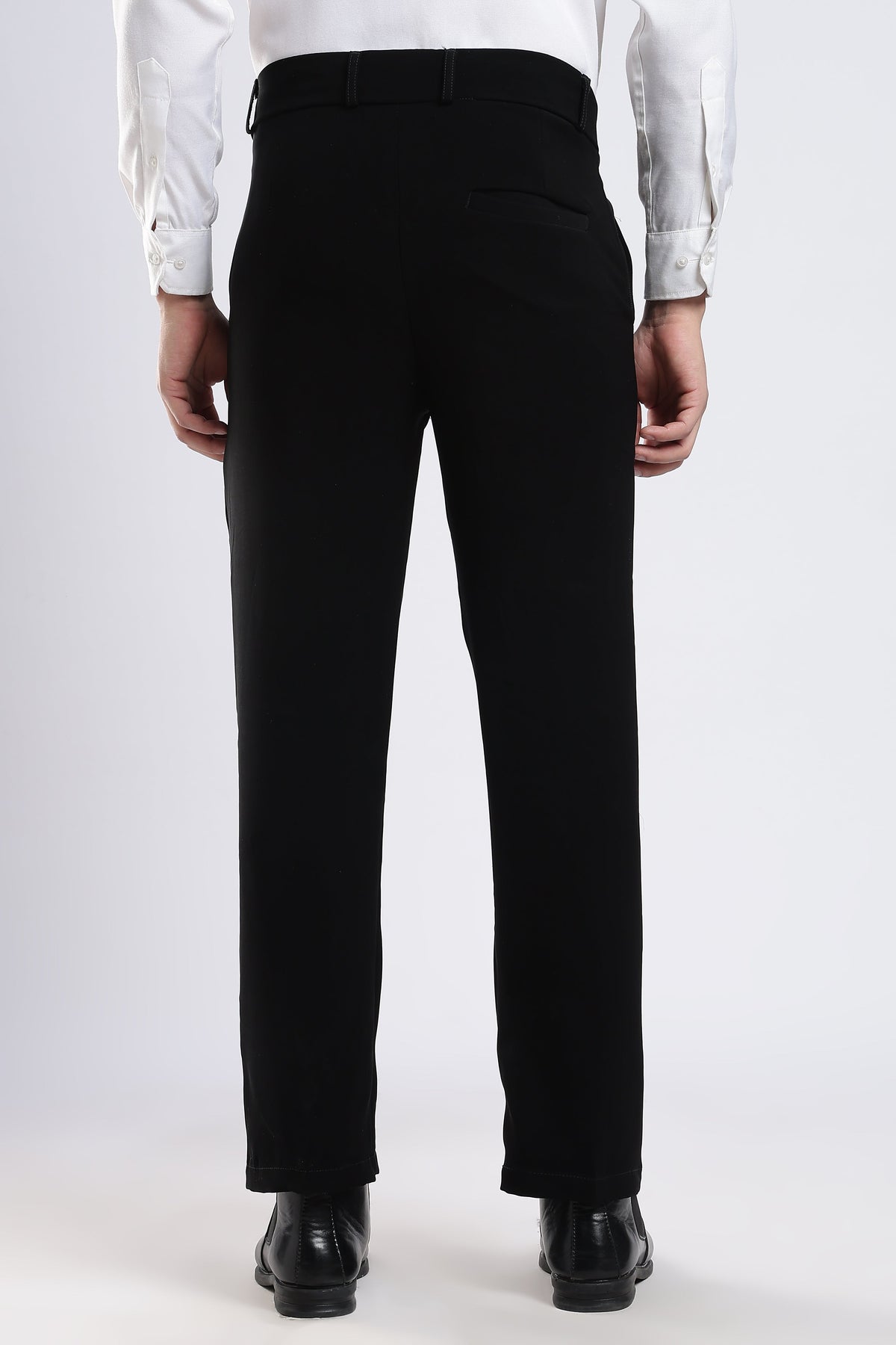 Men Japanese Boot Cut Pant-Black