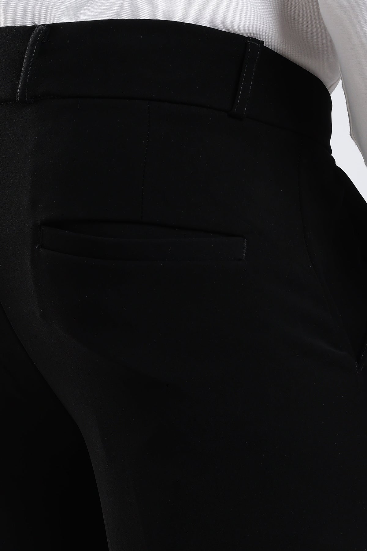 Men Japanese Boot Cut Pant-Black