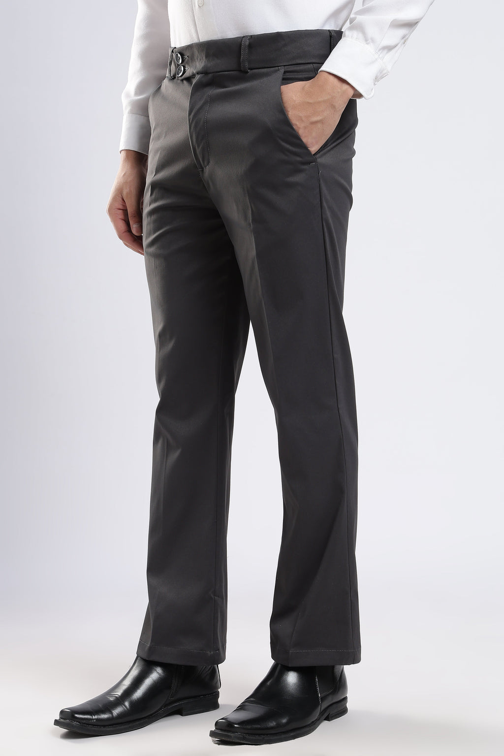 Men Boot Cut Suede-Navy