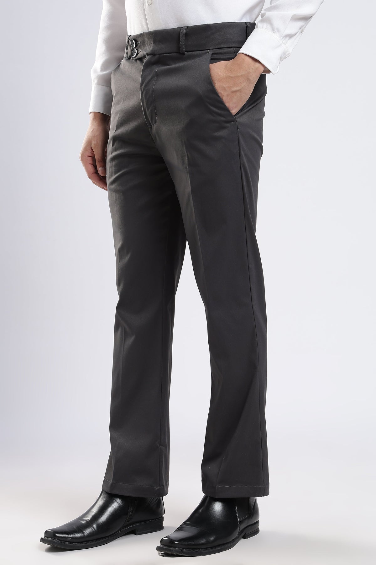 Men Boot Cut Suede-Navy