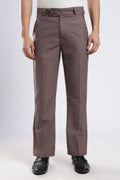 Men Boot Cut Linen Slub-Lt Brown