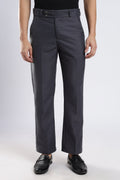Men Boot Cut Linen Slub-Dk Grey