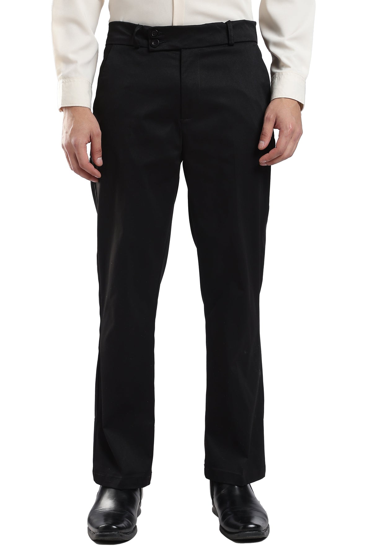 Men Boot Cut Suede-Black