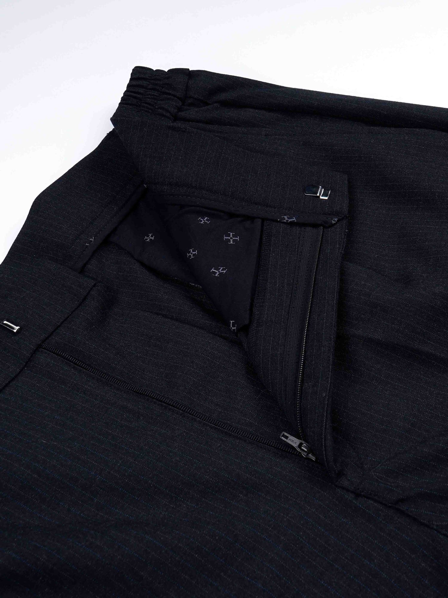 Soft Miracle Black Striped Relaxed Pants