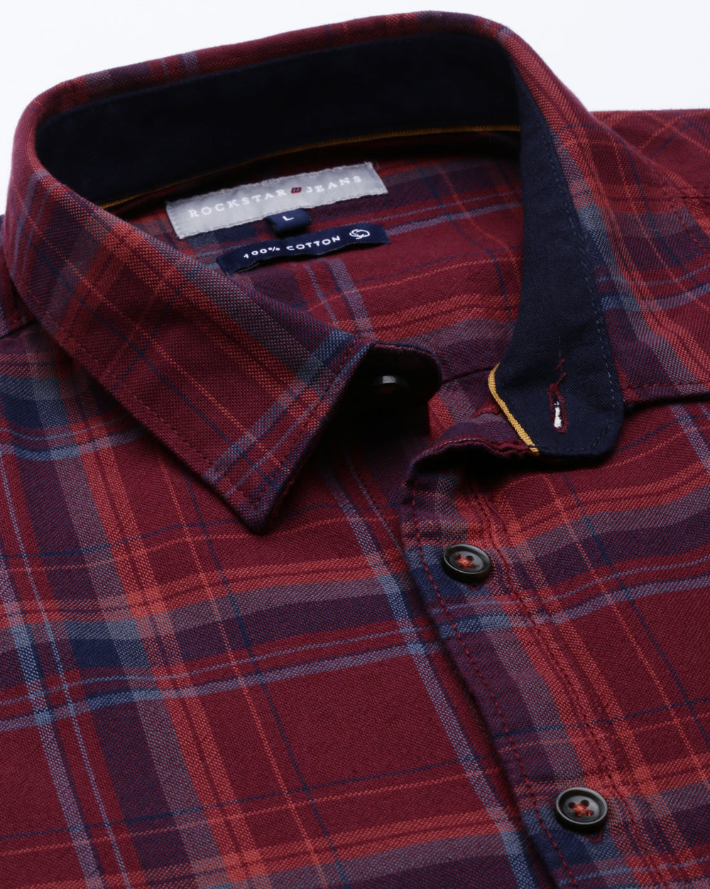 Sway Maroon Checkered Shirt