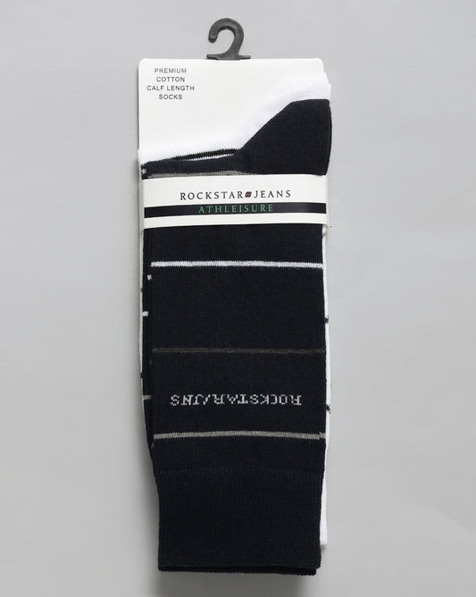 Crew Socks - Navy/White