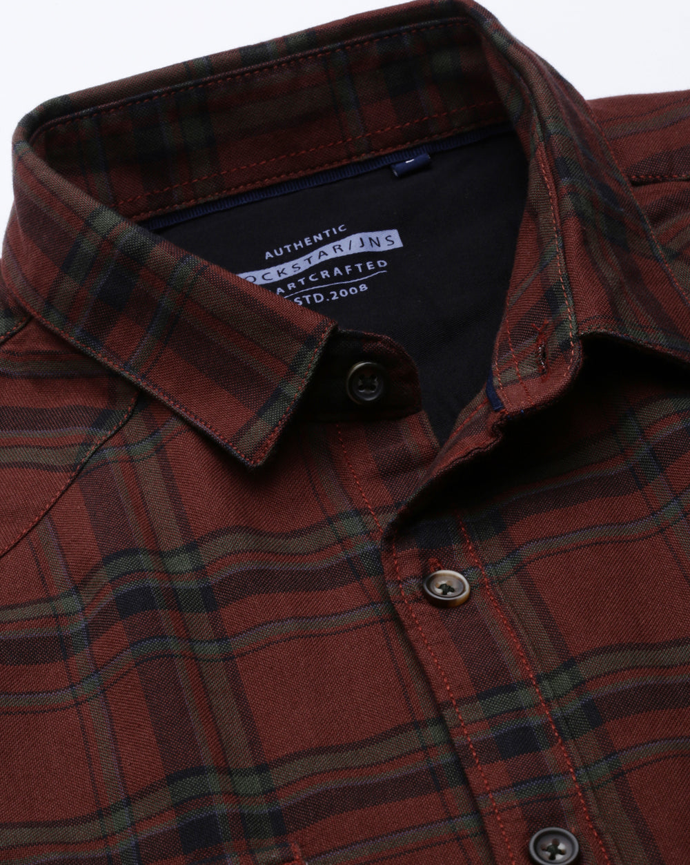 Swing Maroon Plaid Shirt