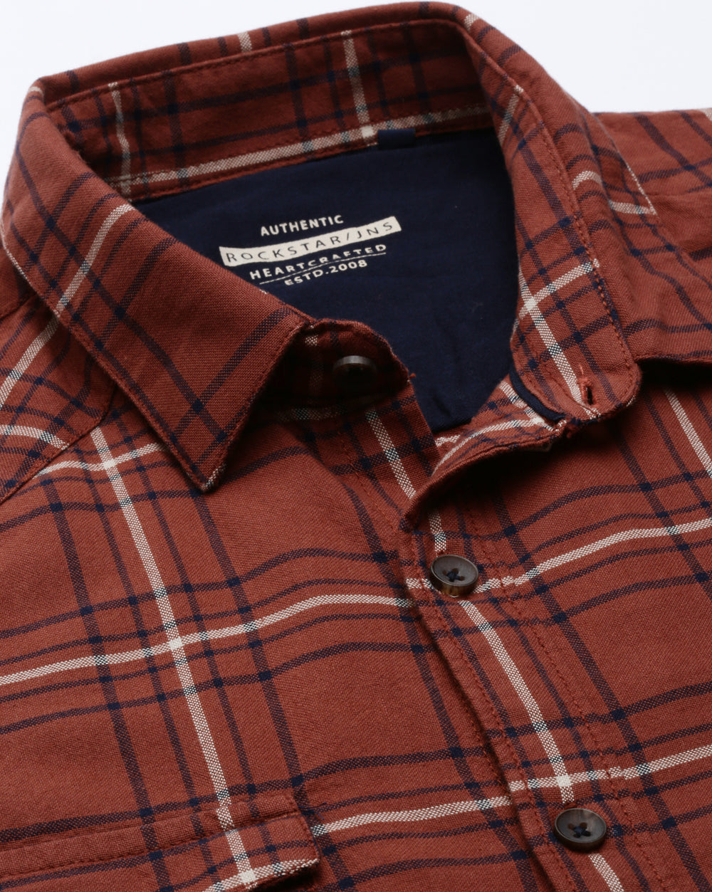 Swing Rust Checkered Shirt