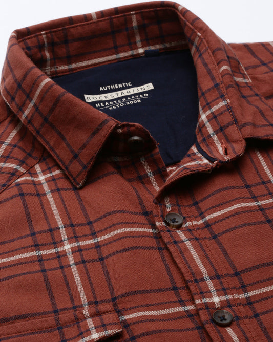 Swing Rust Checkered Shirt