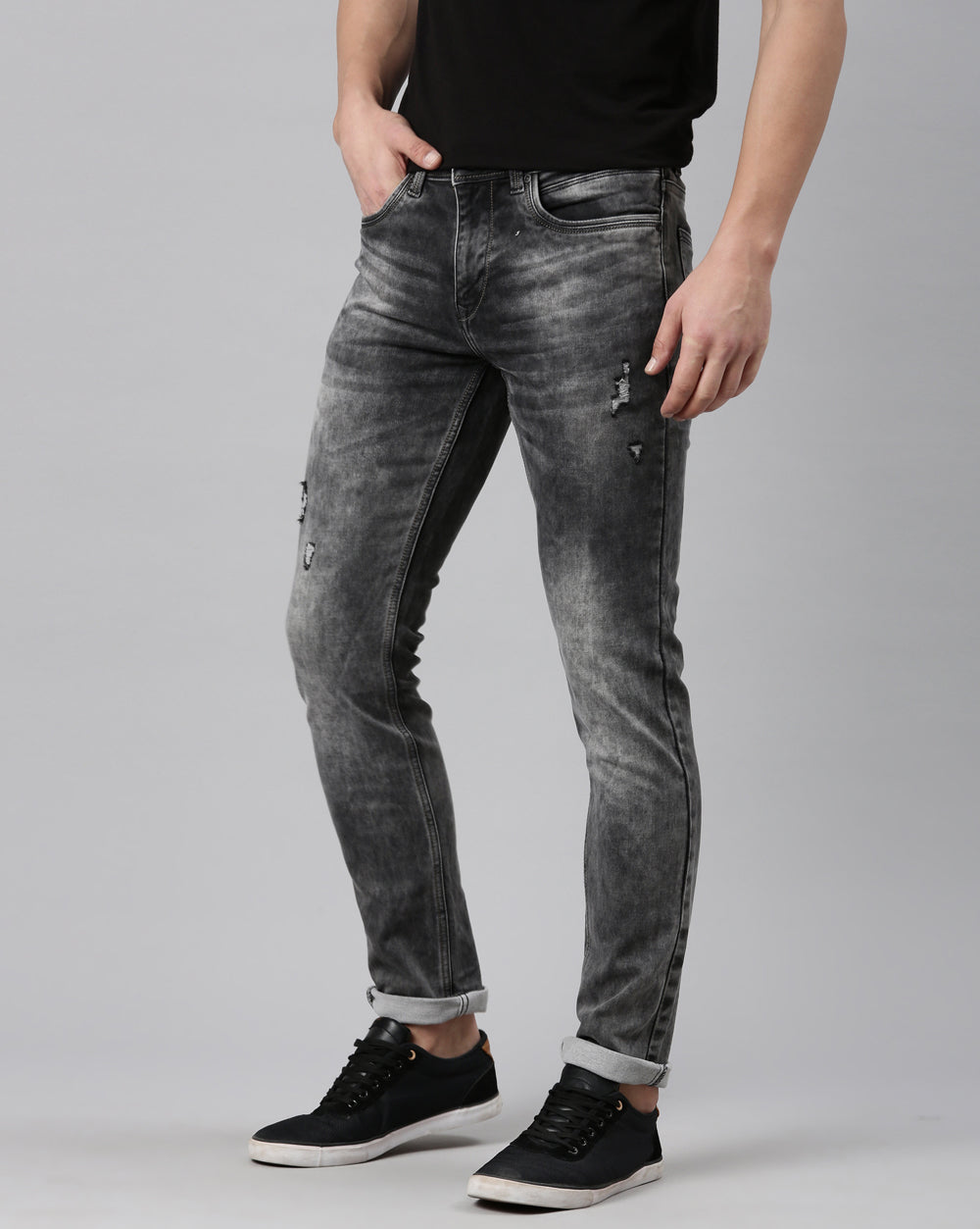 Grey Washed Denim