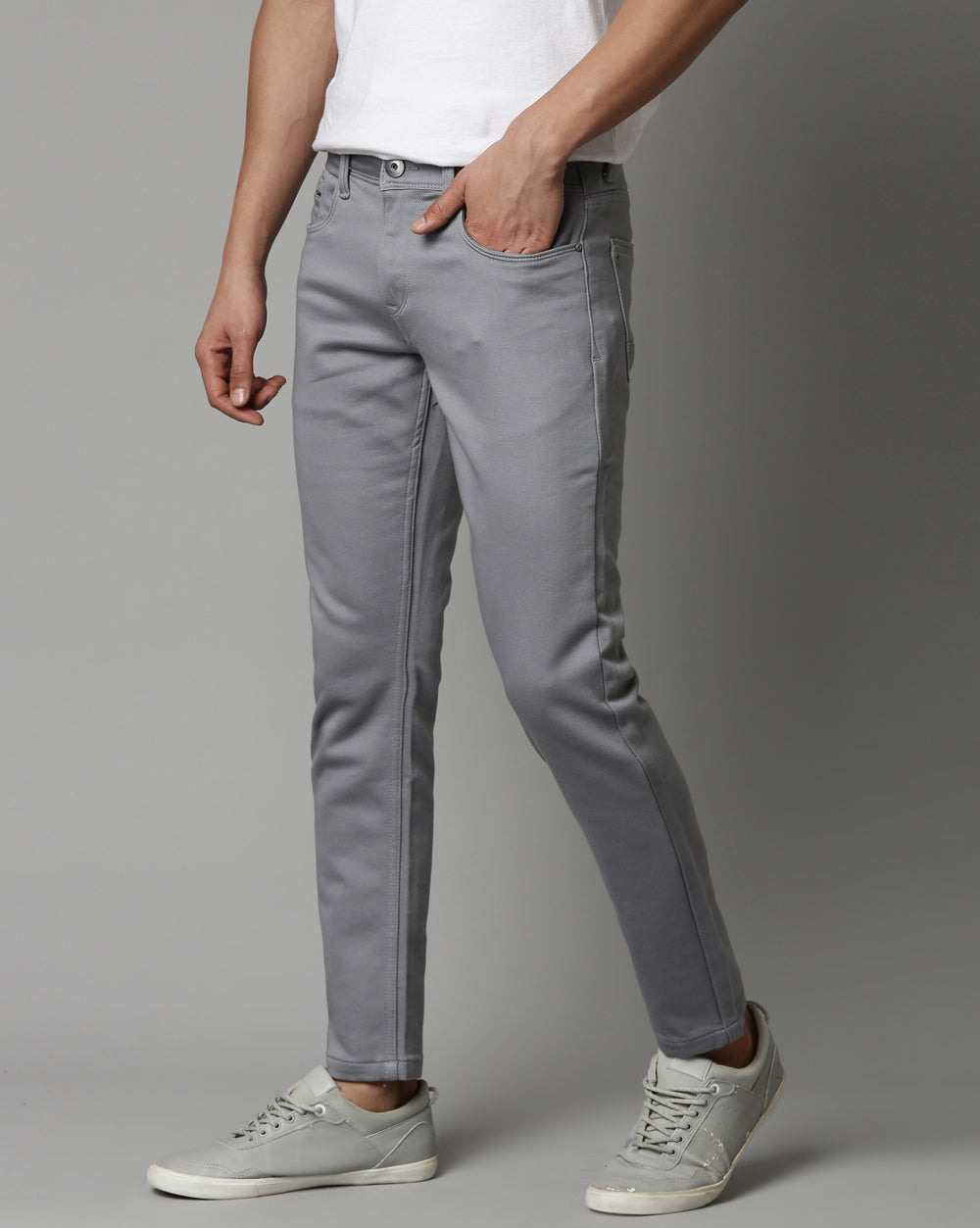 Grey Colored Denim