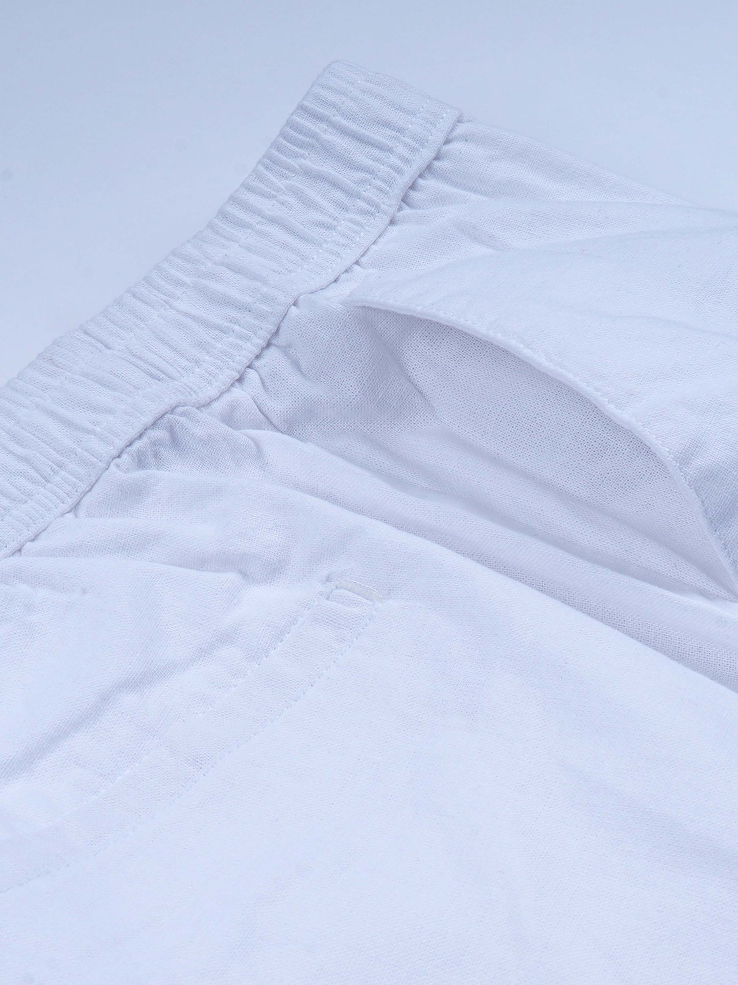 Raw Slub Relaxed White Flexiwaist Pants